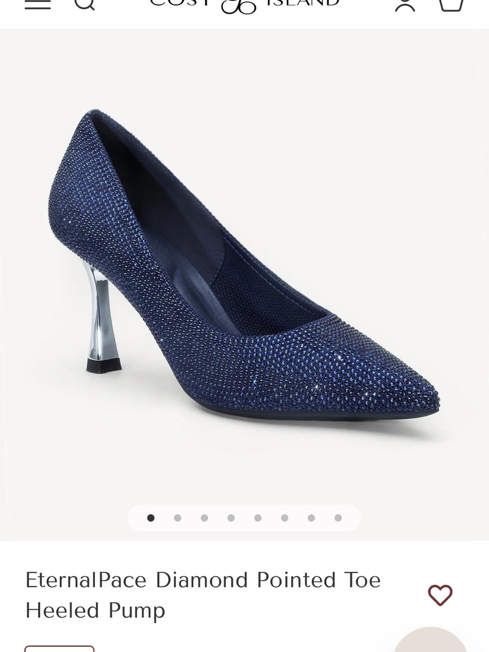 Like New Cosy Island EternalPace Diamond Pointed Toe Heeled Pumps - Blue 9